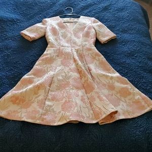 Gal meets glam pink floral dress
